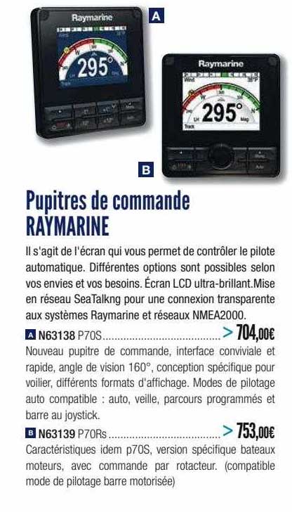 pupitres de commande raymarine