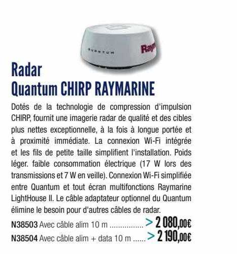 radar quantum chirp raymarine