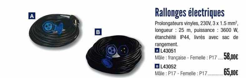 rallonges électriques