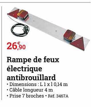 Rampe De Feux électrique Antibrouillard
