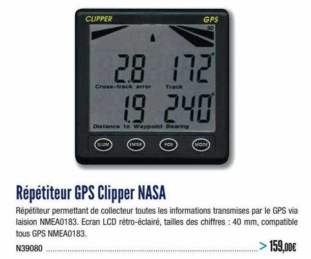 répétiteur gps clipper nasa