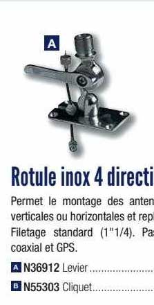 rotule inox 4 directions