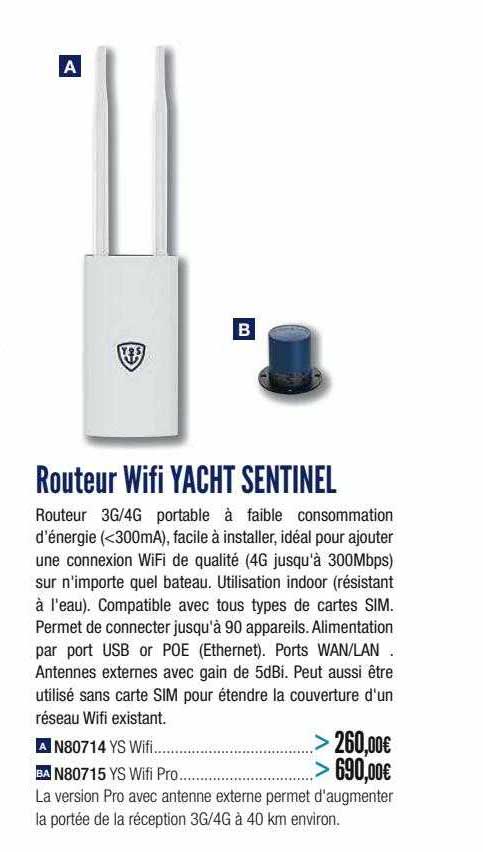 routeur wifi yacht sentinel
