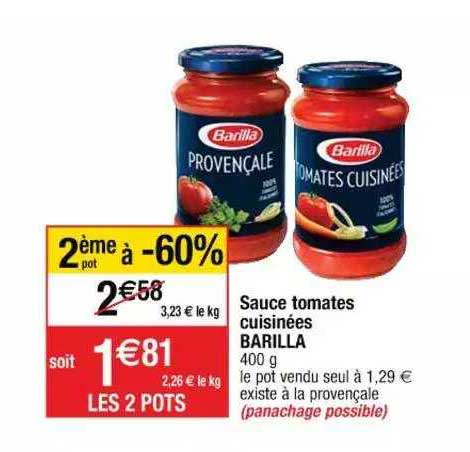 Sauce Tomates Cuisinées Barilla