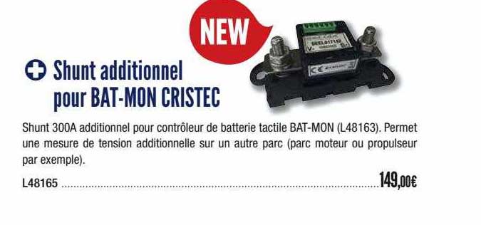 shunt additionnel pour bat-mon cristec