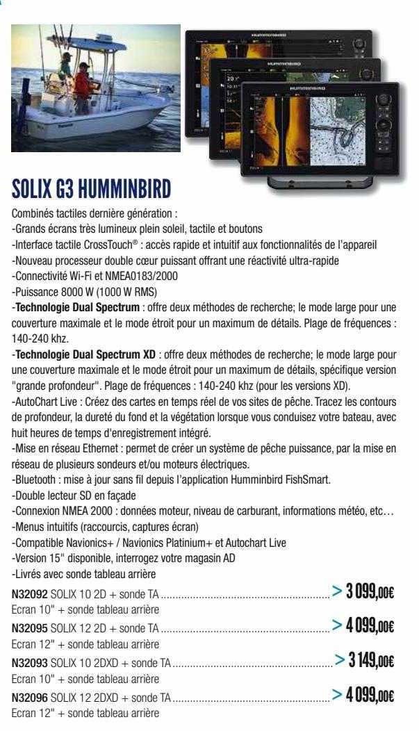 solix g3 humminbird