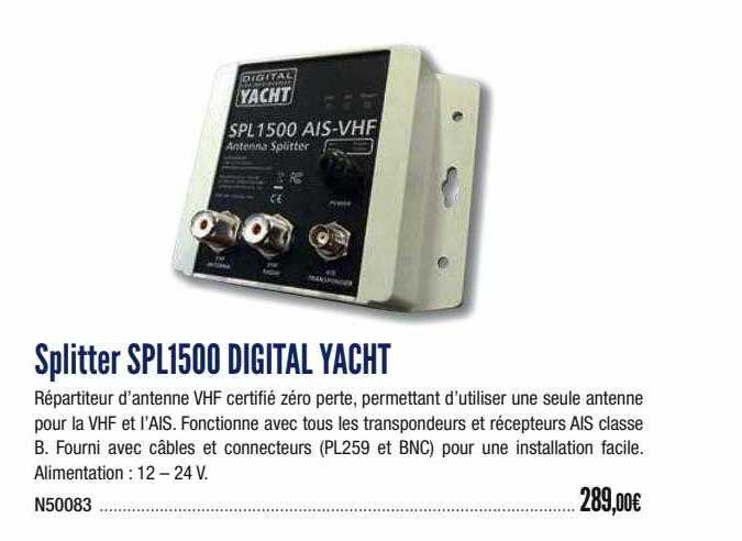 splitter spl1500 digital yacht