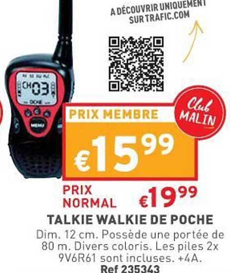 talkie walkie de poche