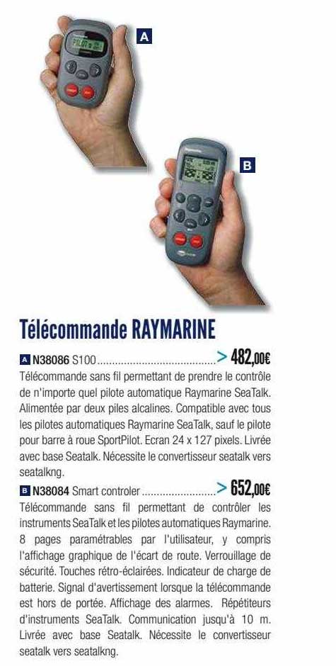 télécommande raymarine