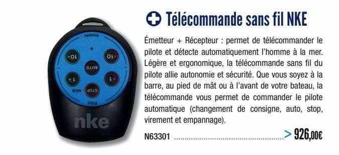 télécommande sans fil nke