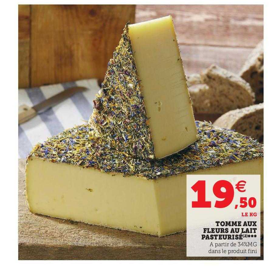 Tomme Aux Fleurs Au Lait Pasteurisé
