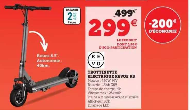 trottinette électrique revoe rs