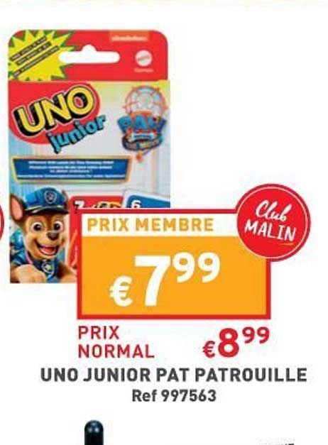 uno junior pat patrouille