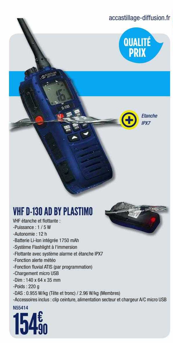 vhf d-130 ad by plastimo