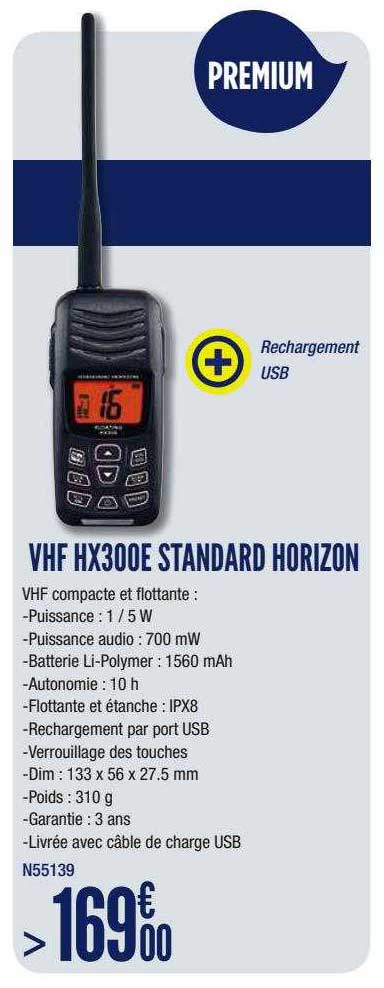 vhf hx300e standard horizon