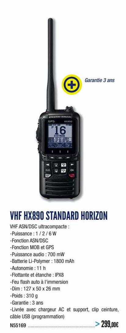 vhf hx890 standard horizon