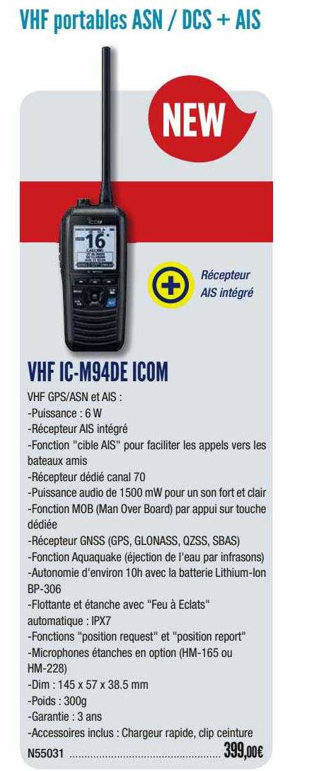 vhf ic-m94de icom