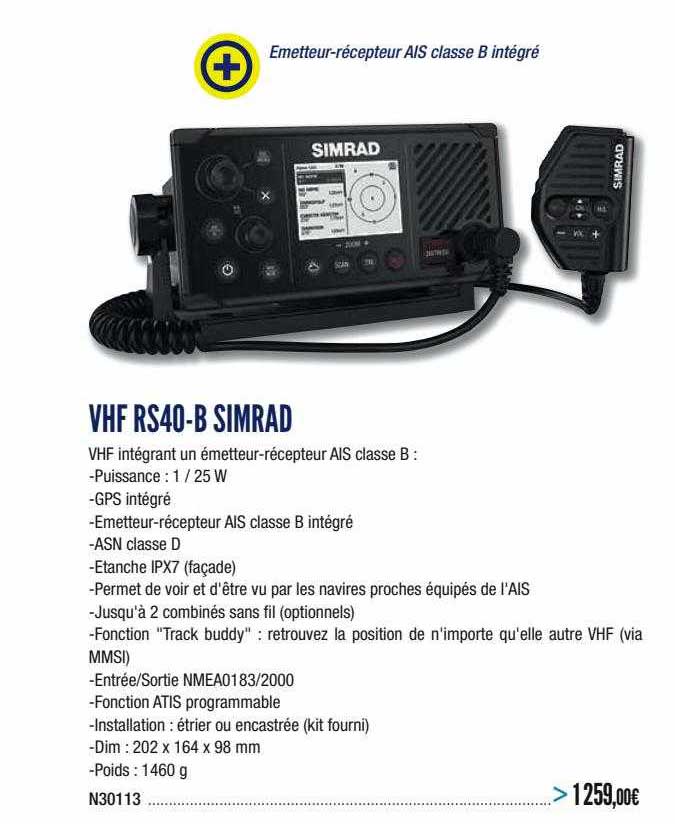 vhf rs40-b simrad