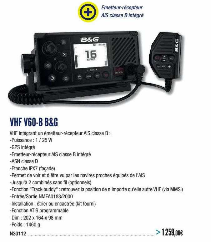 vhf v60-b b&g
