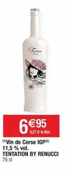 vin de corse igp 11,5% vol. tentation by renucci