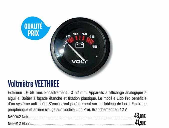 voltmètre veethree