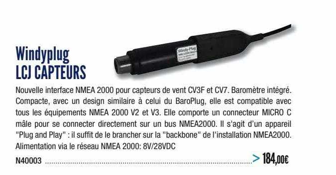 windyplug lcj capteurs