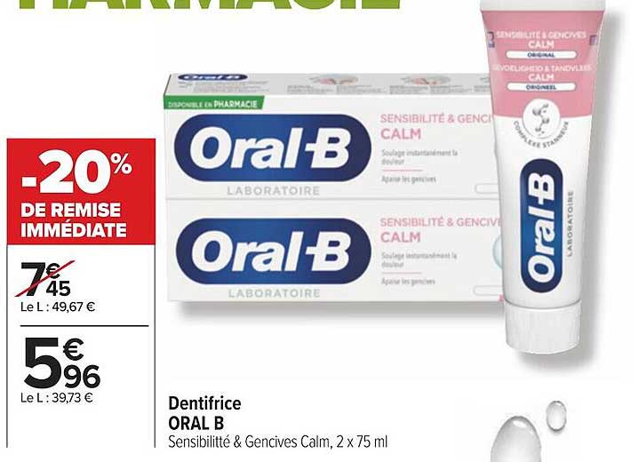 dentifrice oral b