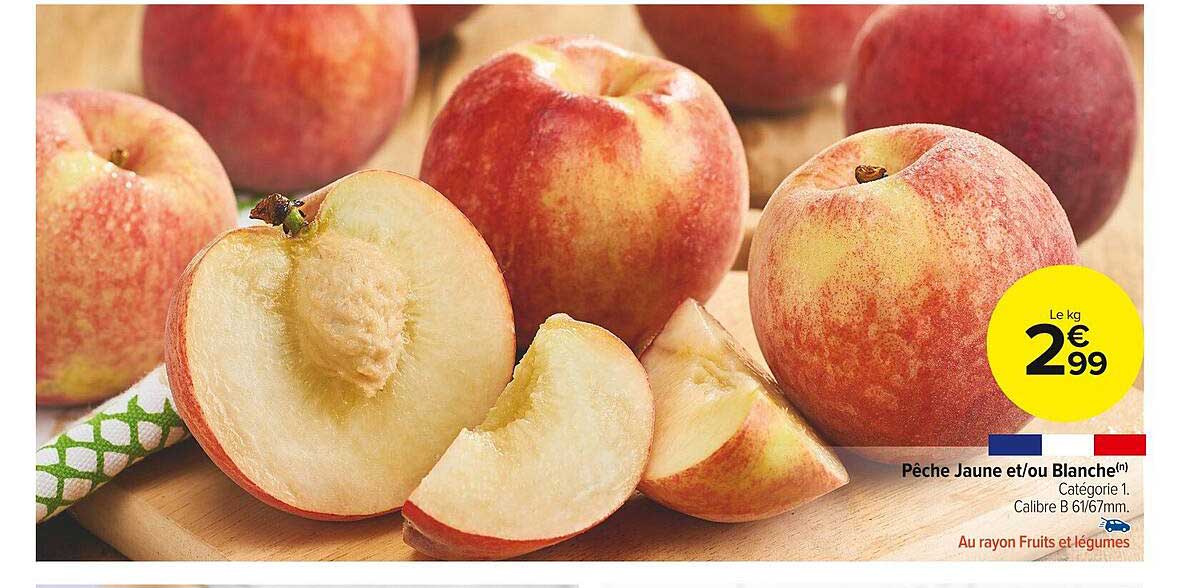 pêche jaune et-ou blanche