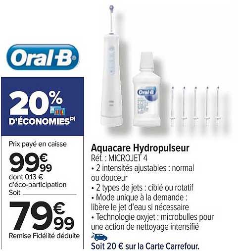 Aquacare Hydropulseur Oral-b