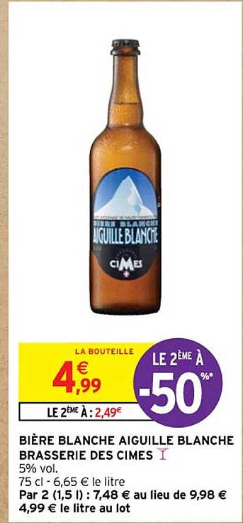 bière blanche aiguille blanche brasserie des cimes