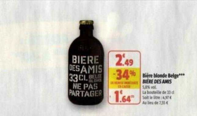bière blonde belge bière des amis