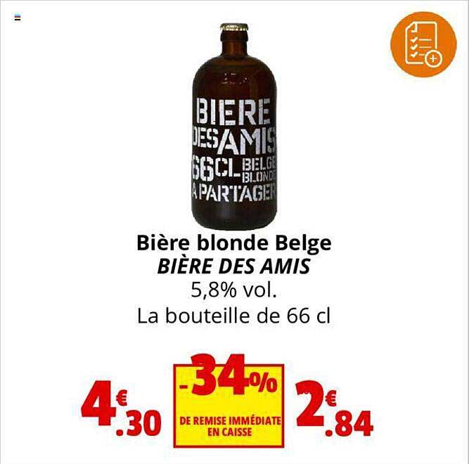 bière blonde belge bière des amis