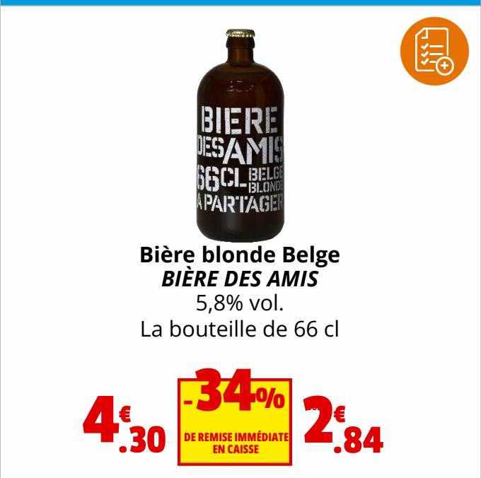 bière blonde belge bière des amis