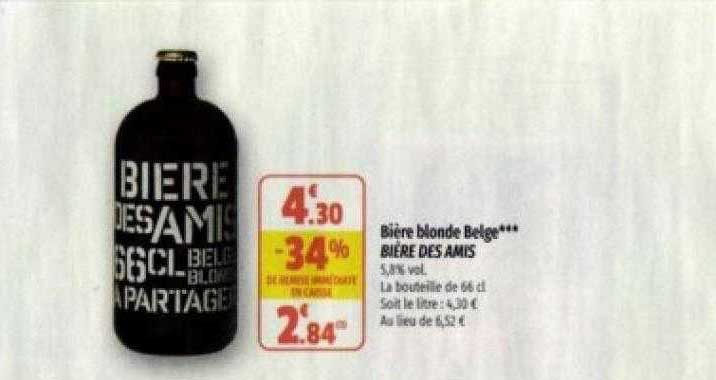 bière blonde belge bière des amis
