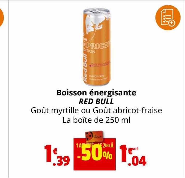 boisson énergisante red bull