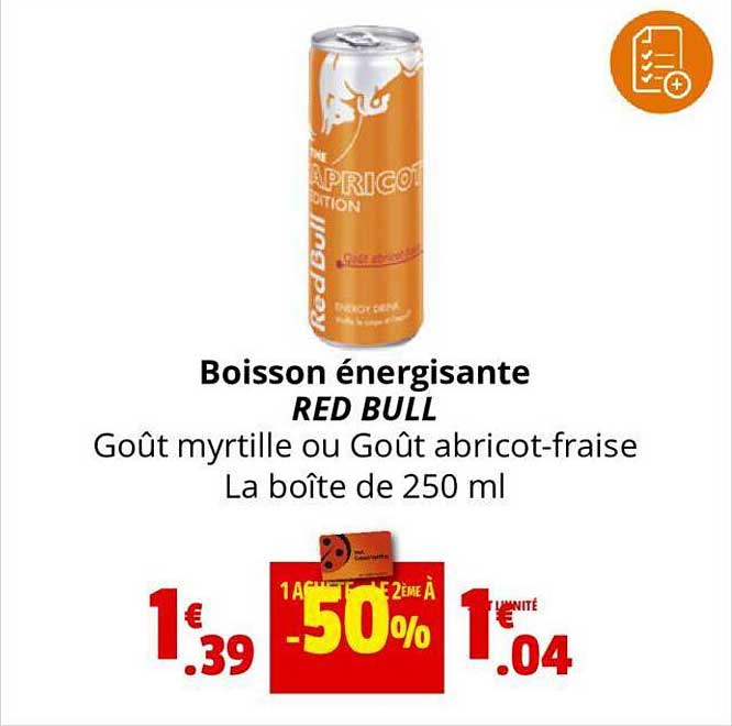 boisson énergisante red bull