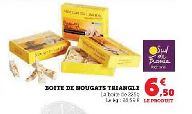 boîte de nougats triangle