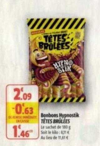 bonbons hypnostik têtes brûlées