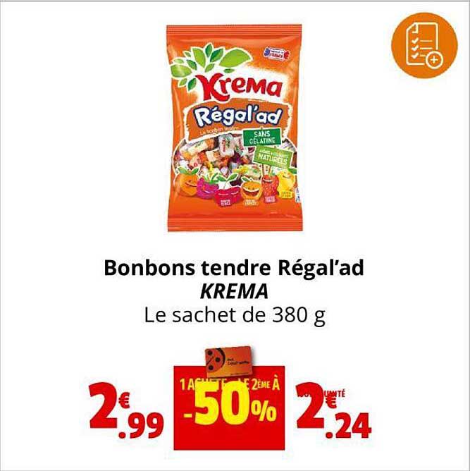 Bonbons Tendre Régal'ad Krema