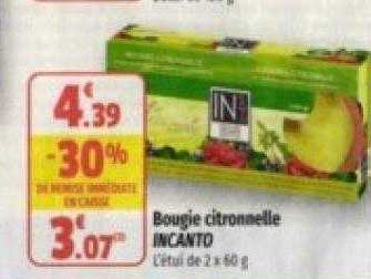 Bougie Citronnelle Incanto