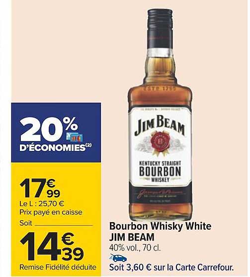 bourbon whisky white jim beam