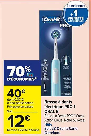 brosse à dents électrique pro 1 oral b