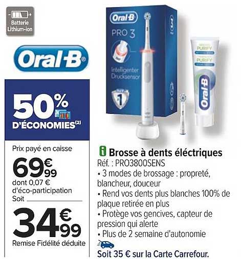 brosse à dents électriques oral-b