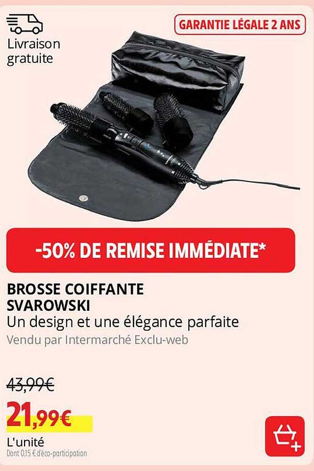 brosse coiffante svarowski