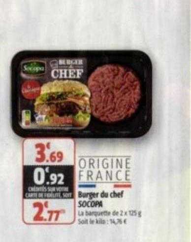 Burger Du Chef Socopa
