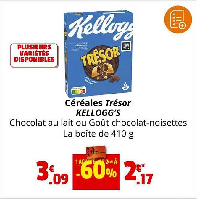 Céréales Trésor Kellogg's