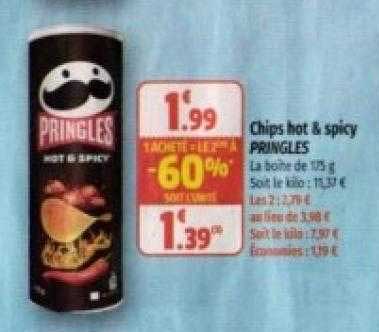 chips hot & spicy pringles