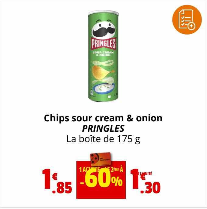 chips pour cream & onion pringles