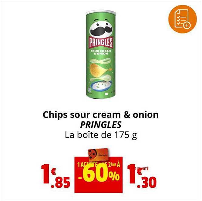 chips sour cream & onion pringles