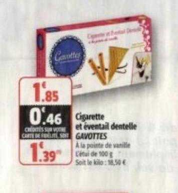 Cigarette Et éventail Dentelle Gavottes